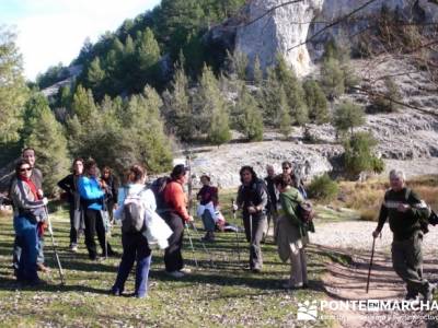 Cañón del Río Lobos - Senderismo Cañón del Río Lobos - viaje de senderismo; puente octubre